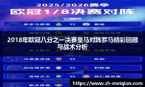 2018年欧冠八分之一决赛皇马对阵罗马精彩回顾与战术分析