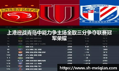 上港迎战青岛中能力争主场全取三分争夺联赛冠军荣耀